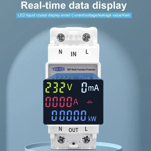 TOMZN TOMPD-63SW WiFi Smart Circuit Breaker with Real-Time Energy Monitoring and App Control - Image 2